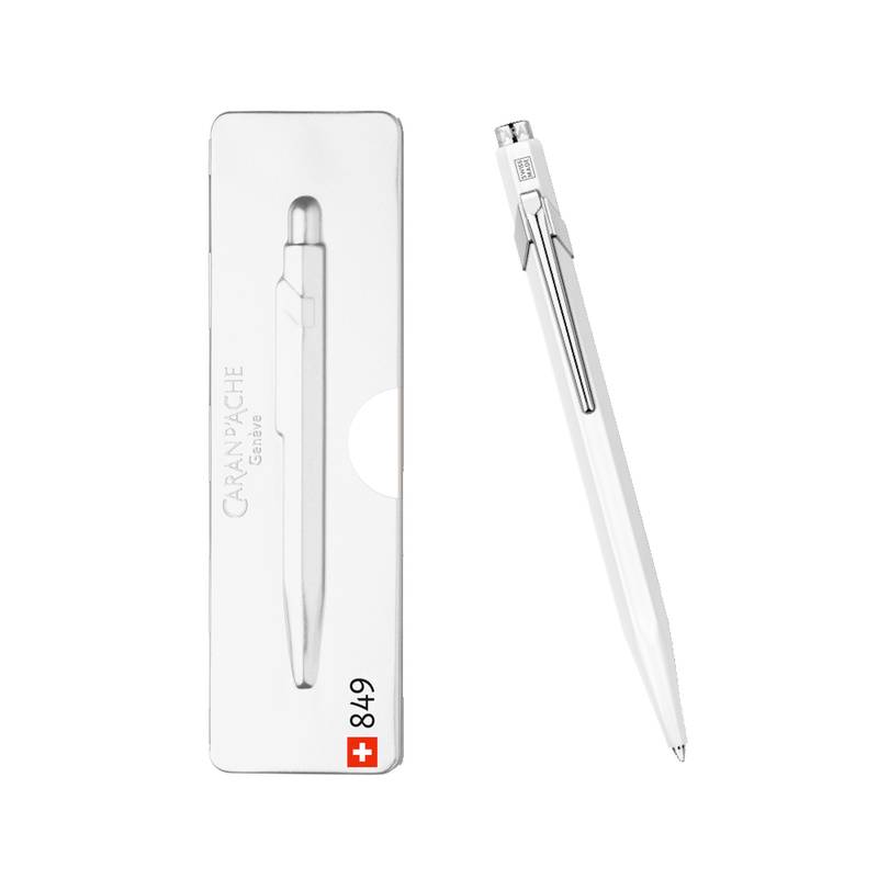 Caran d'Ache Kugelschreiber 849 Weiss mit Etui kaufen | MeinStift
