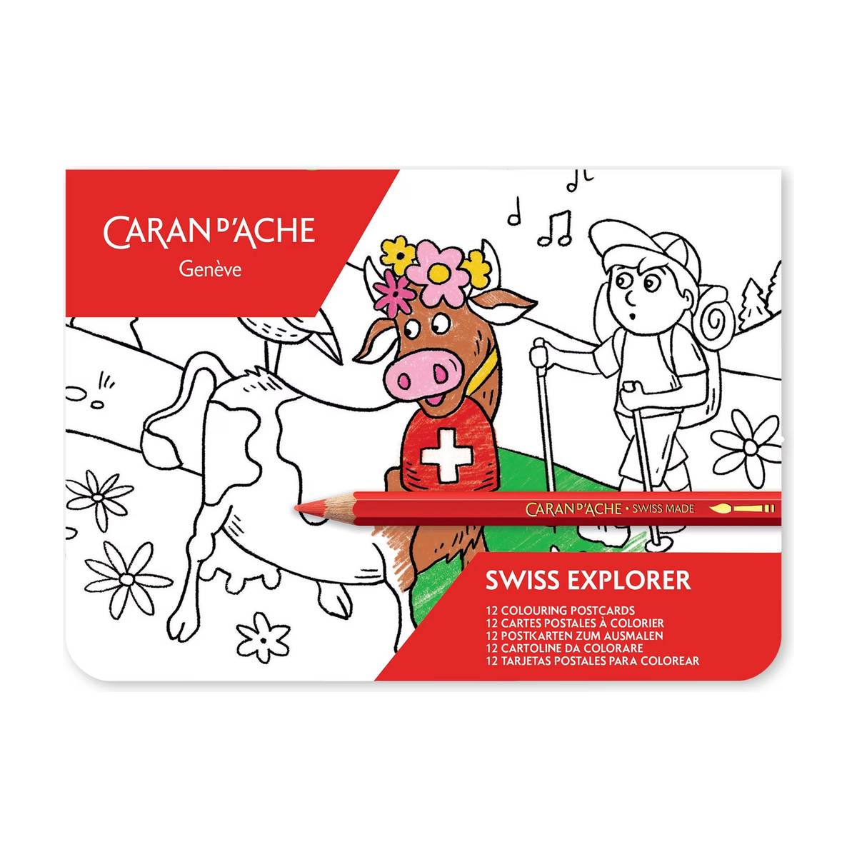 Caran d'Ache Swiss Explorer - Postkarten zum Ausmalen | MeinStift
