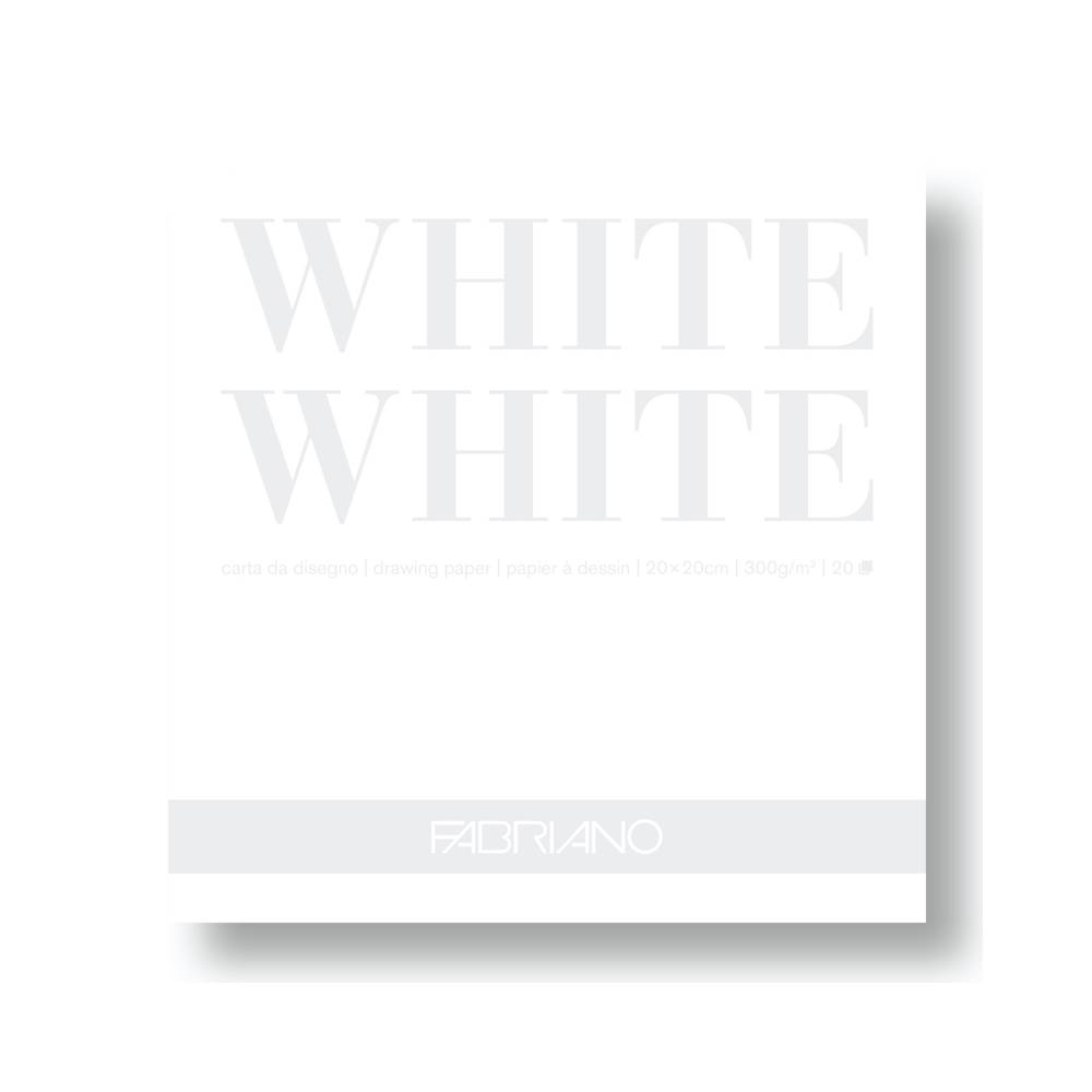 White White Block Strahlweiss 20x20cm A5+