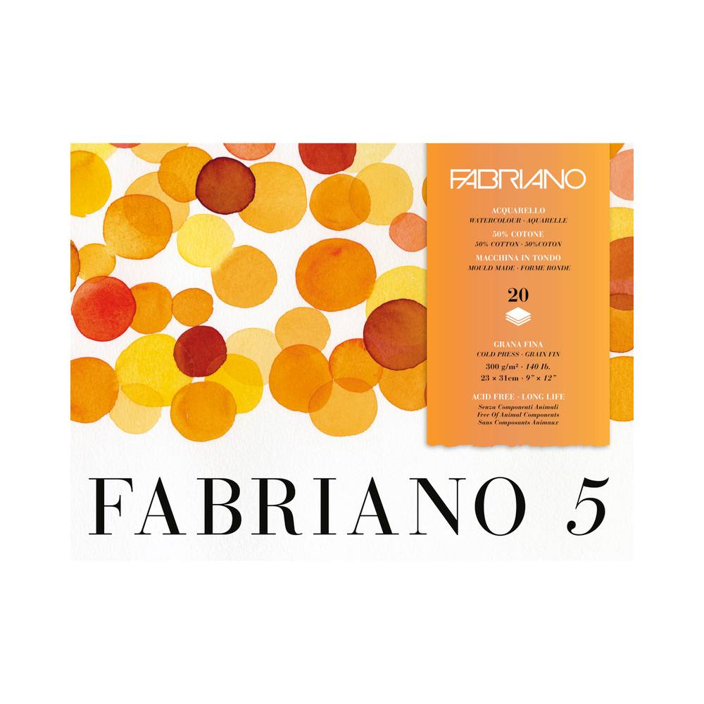Fabriano - Fabriano 5 Aquarellpapier Feinkorn