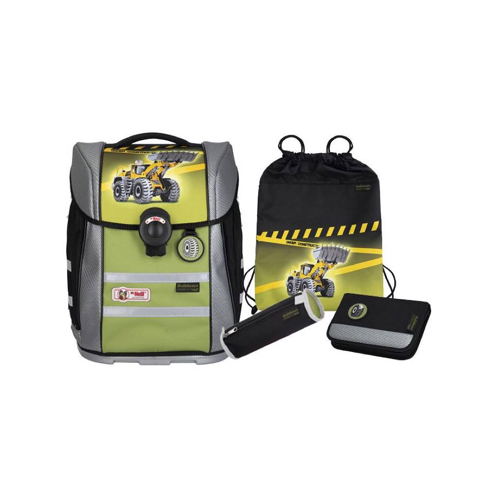 Mcneill Schulthek-Set Ergo Primero Bulldozer 4-teilig | MeinStift