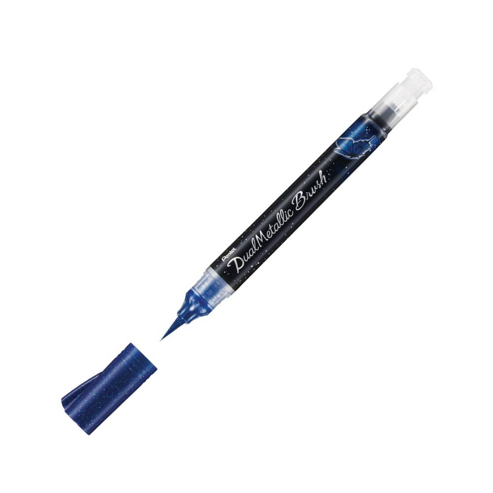 Pentel Dual Metallic Brush Pinselstift Blau kaufen | MeinStift
