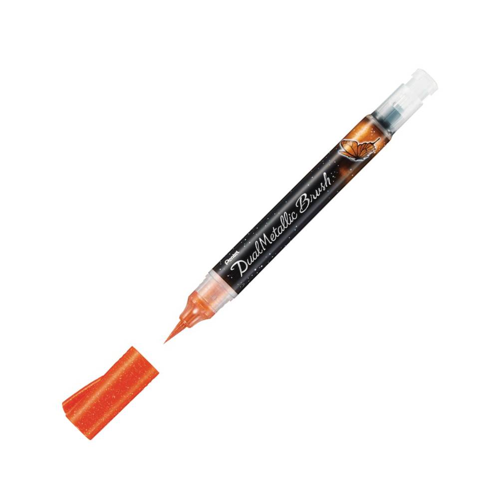 Pentel Dual Metallic Brush Pinselstift Orange kaufen | MeinStift