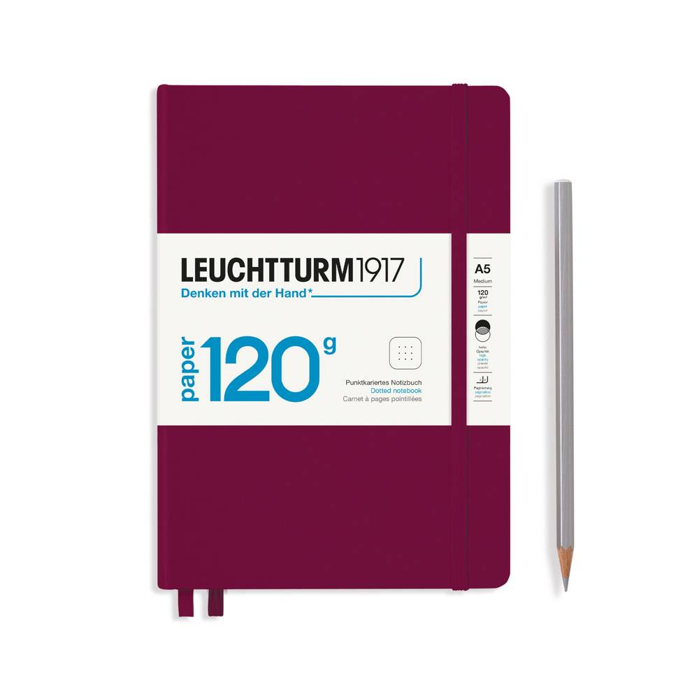 Bullet Journal Édition Moyenne 120 Pages Rouge Port (A5) À Pois