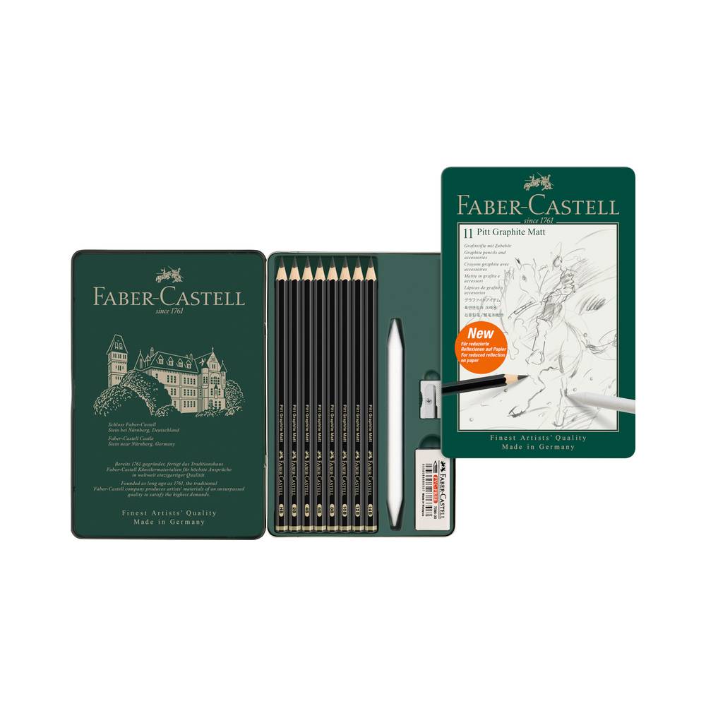 Faber-Castell Pitt Graphite Bleistifte Matt 11er | MeinStift