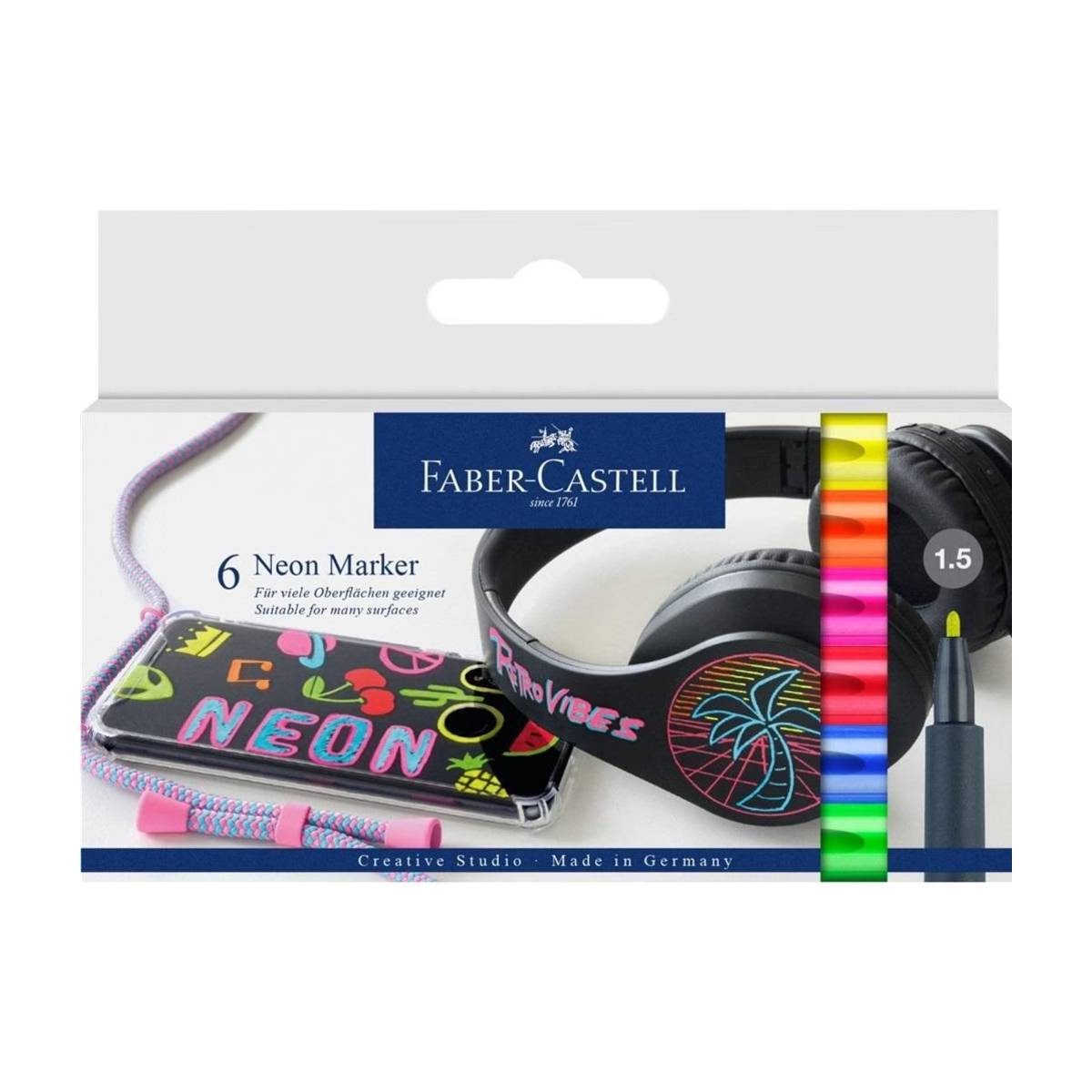 Neon Marker 6er Set