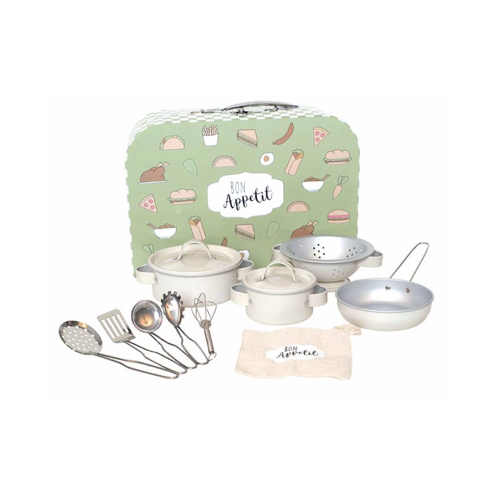 Küchen- und Koch-Set im Koffer 11-teilig