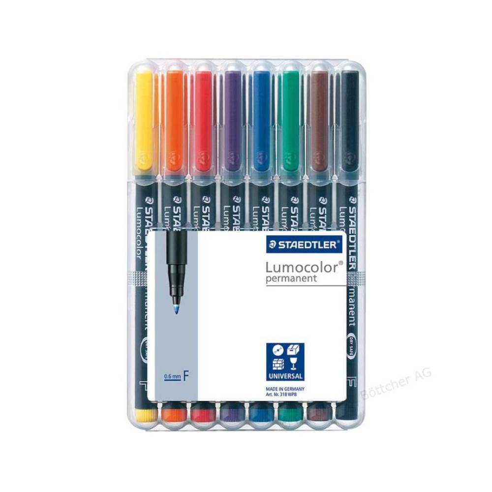 Lumocolor permanent F Universalstift 8er Set