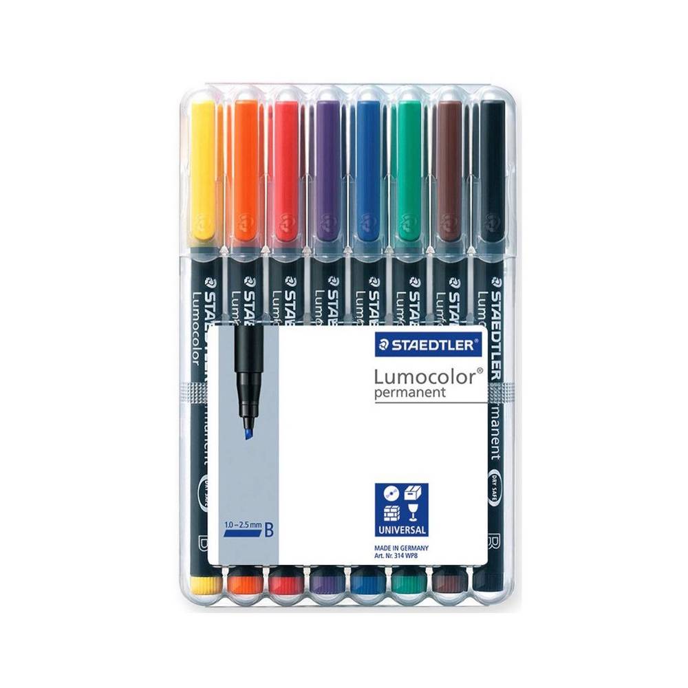 Staedtler - Lumocolor permanent B Universalstift 8er Set
