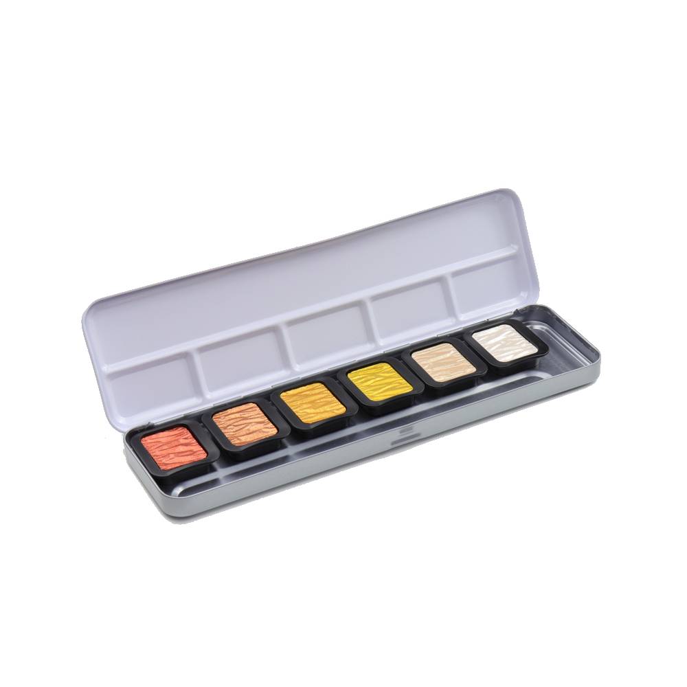 Set de 6 couleurs métalliques perlées