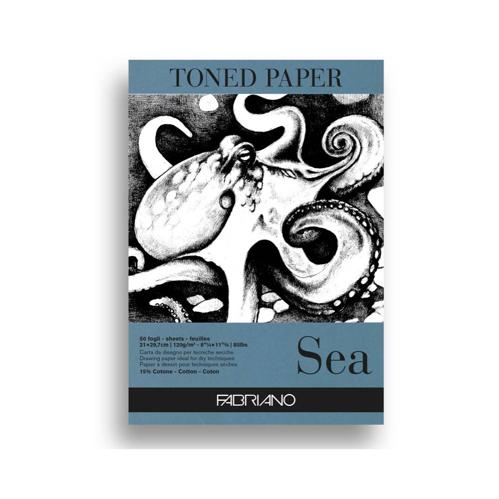 Toned Paper Zeichenblock A4 Sea