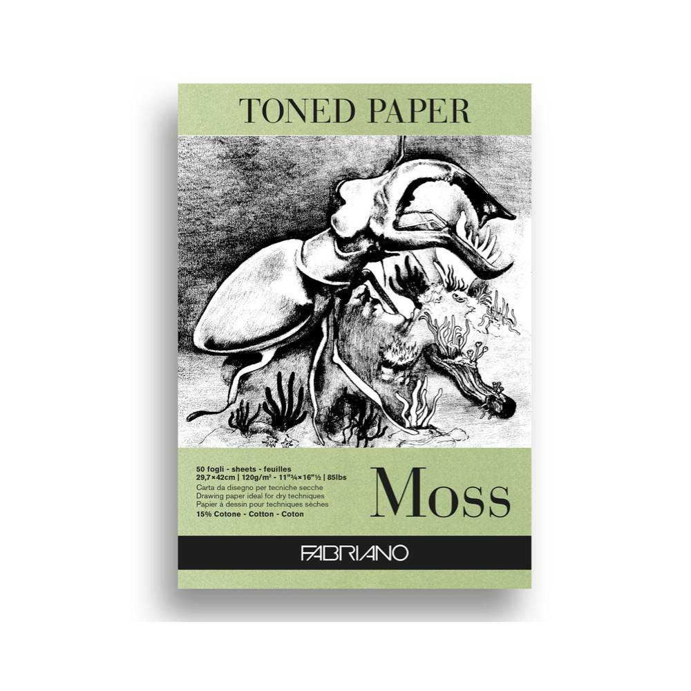 Toned Paper Zeichenblock A4 Moos