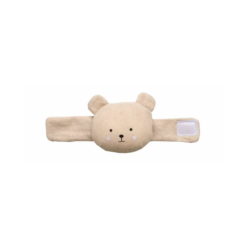 Jabadabado - Hochet en peluche avec bras Teddy marron