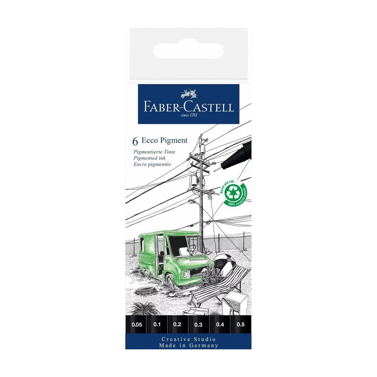 Faber-Castell Tintenzeichner Ecco Pigment Schwarz | MeinStift