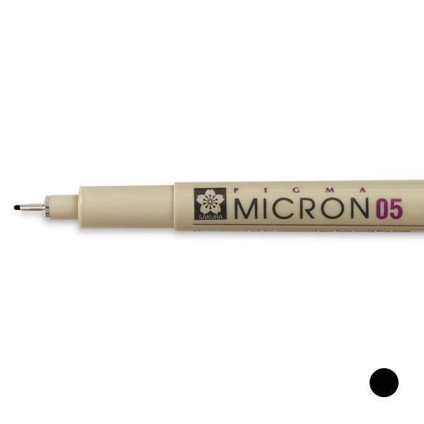 Pigma Micron Fineliner 0.45mm (Nr. 05) schwarz