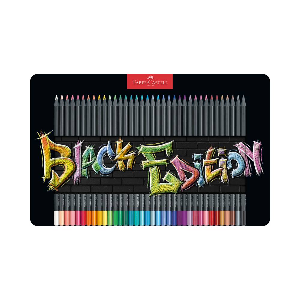 Faber-Castell Schwarz Edition Buntstifte 36-teilig | MeinStift