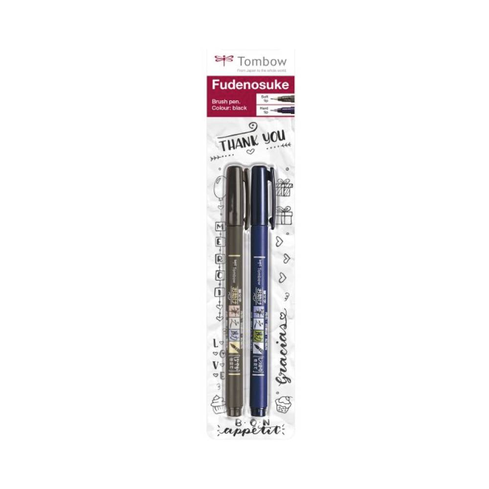 Tombow - Kalligraphie Stift Fudenosuke Brush Pen Blister