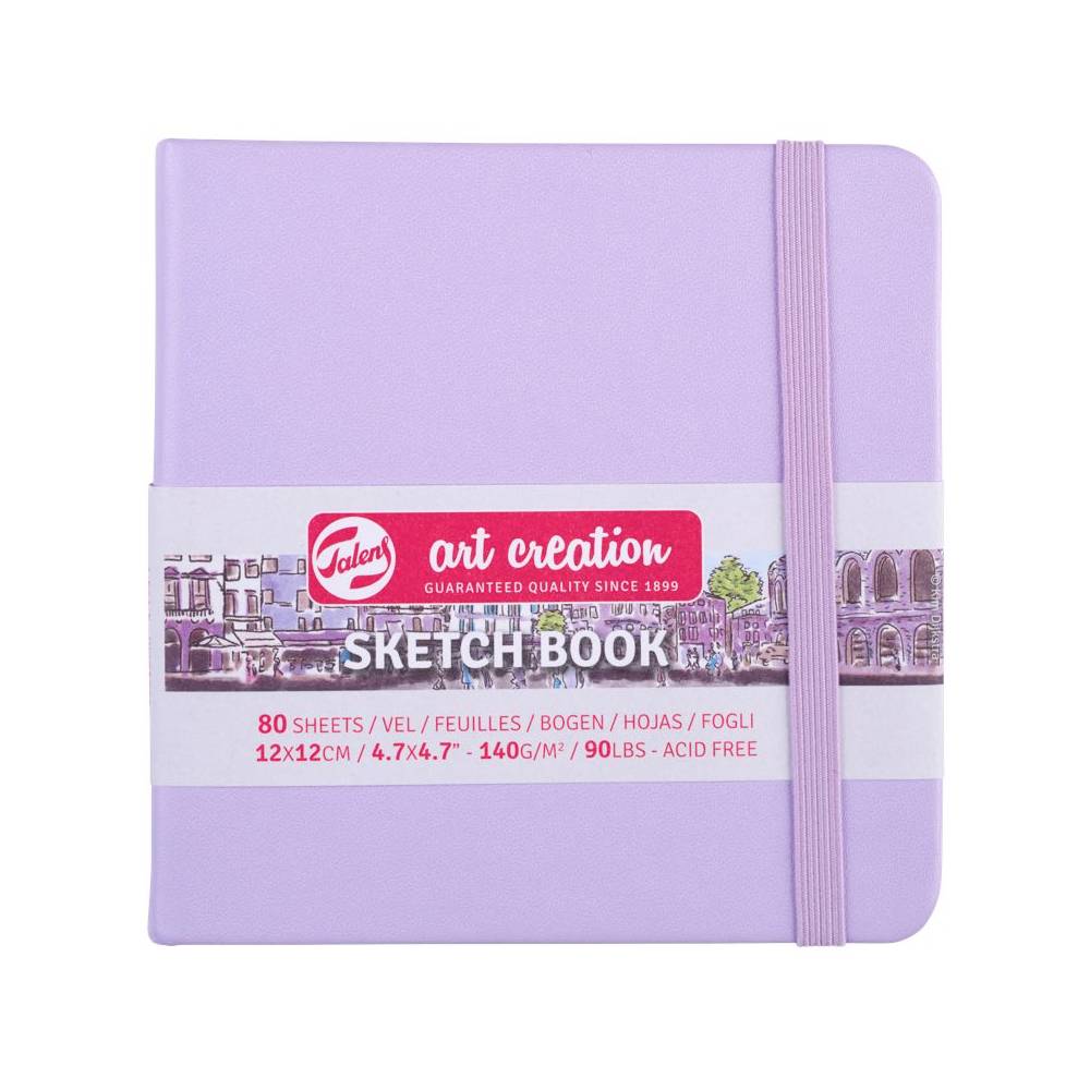 Sketch Book A6 Quadratisch Pastel Violet