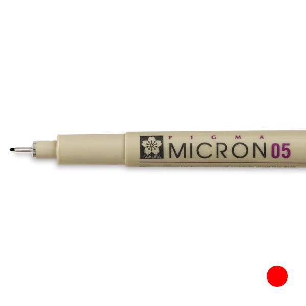 Pigma Micron 0.4mm rot