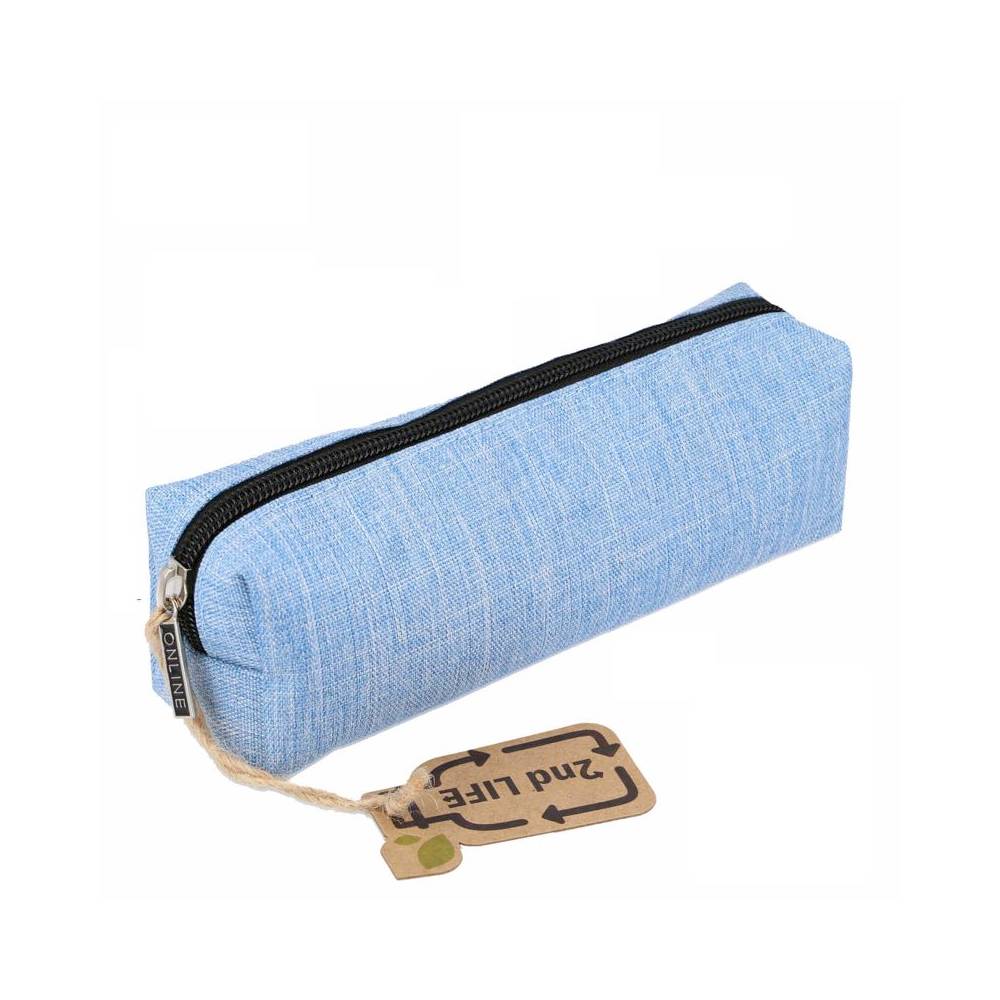 Étui à crayons durable (pochette à crayons) 2nd Life bleu
