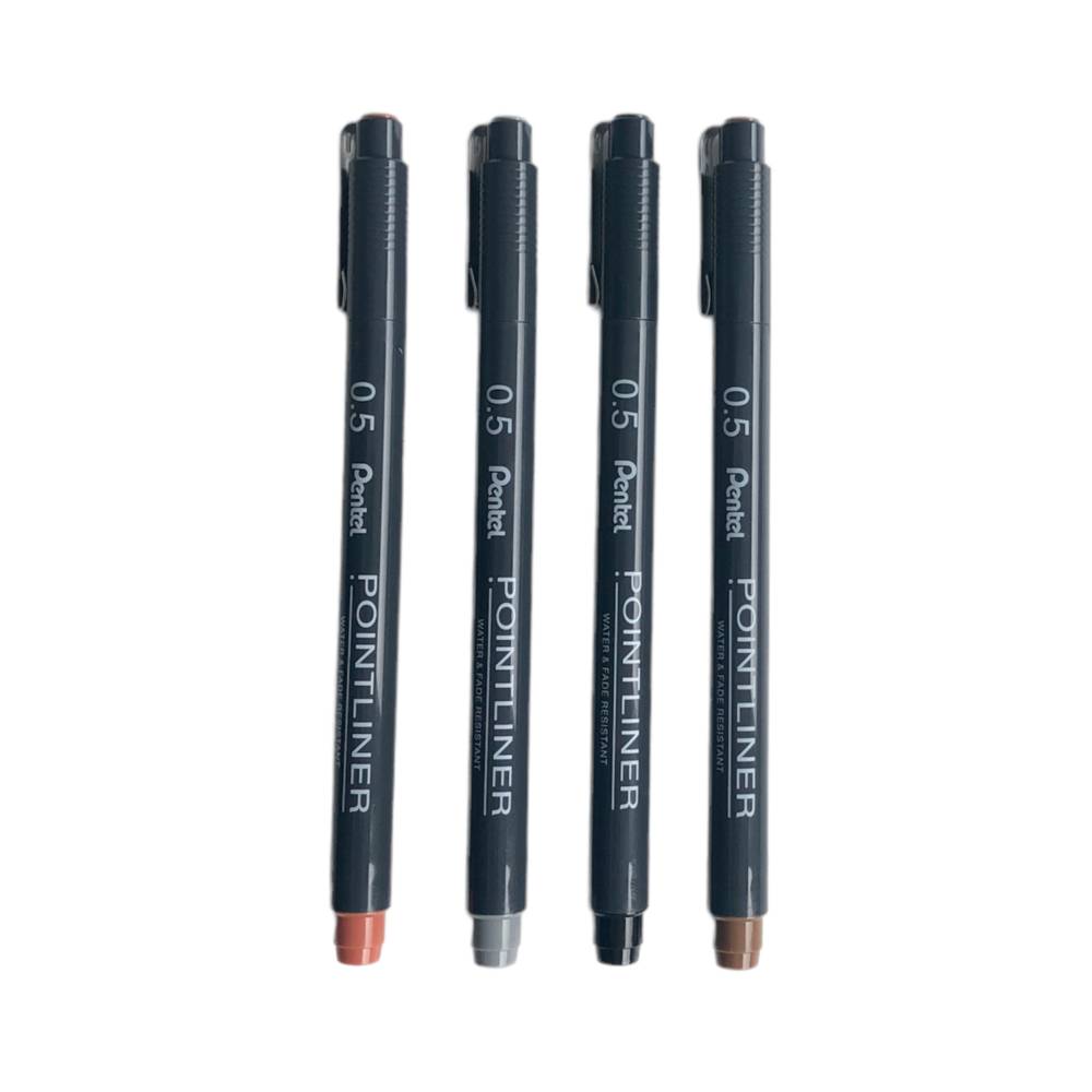 MeinStift Pentel Arts Pointliner 4er Kreativ-Set | MeinStift