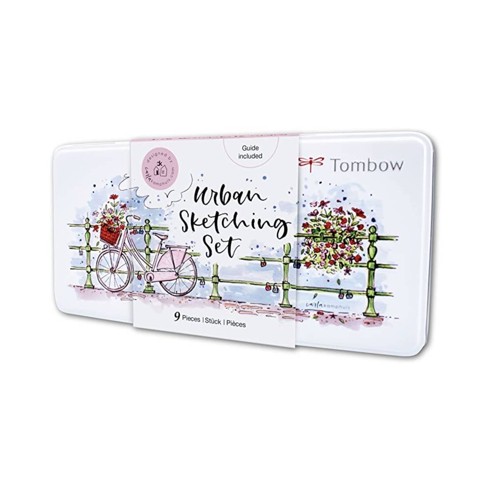 Tombow Urban Sketching Set, 10-teilig Metalldose | MeinStift
