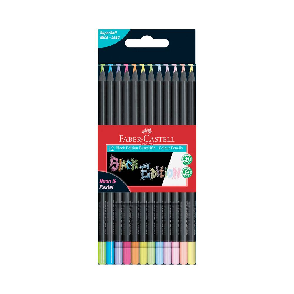 Faber-Castell Schwarz Edition Neon & Pastell | MeinStift