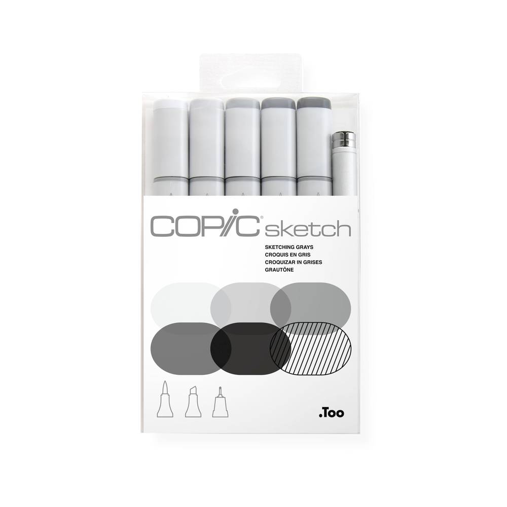 Sketch 6er Marker Set Sketching Grays