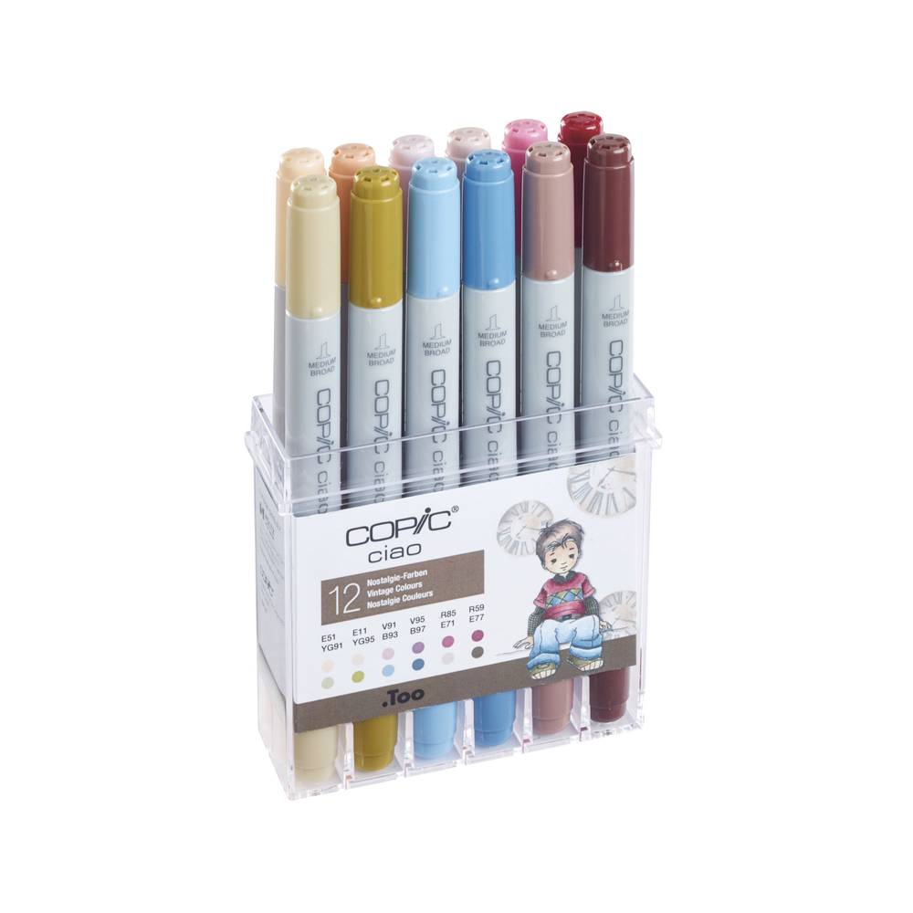 Copic - Ciao Nostalgie Couleurs Marqueurs Ensemble de 12