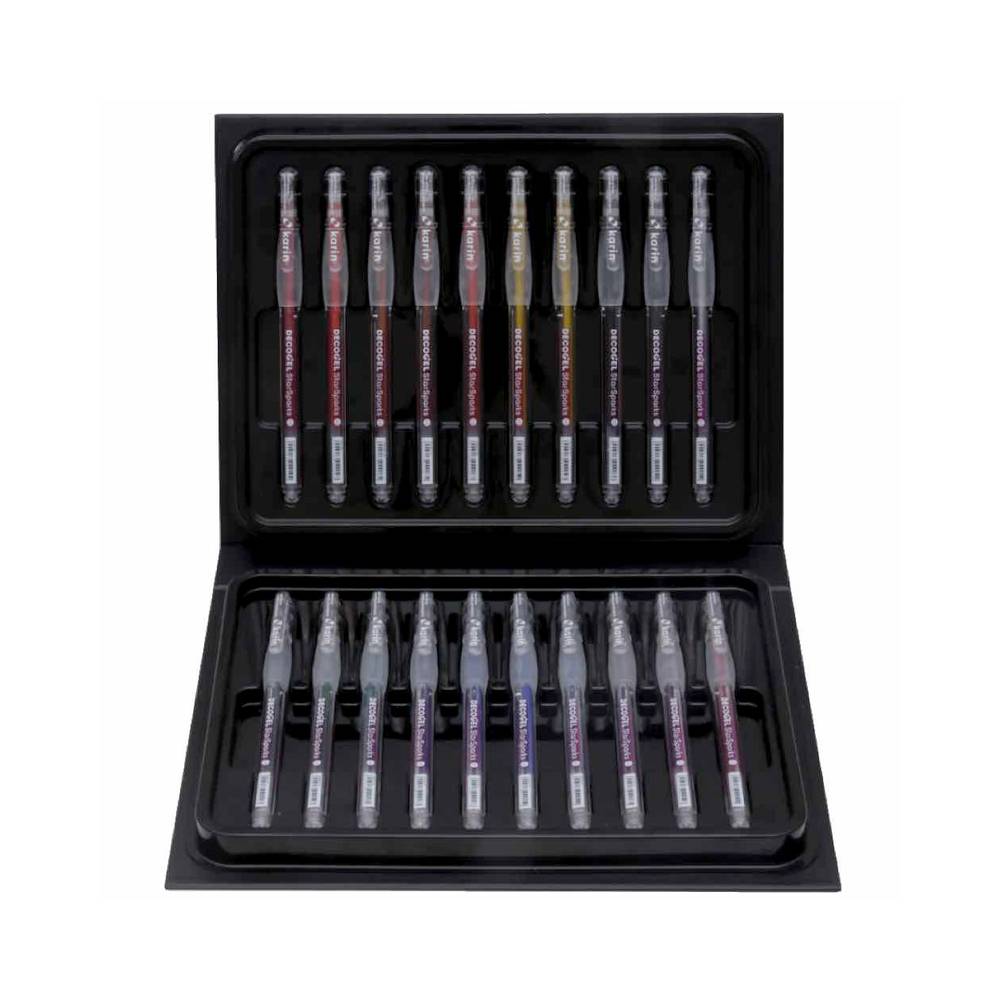 Pluma De Gel Karin Decogel Set Star Sparks 1.0 20pz Color De La