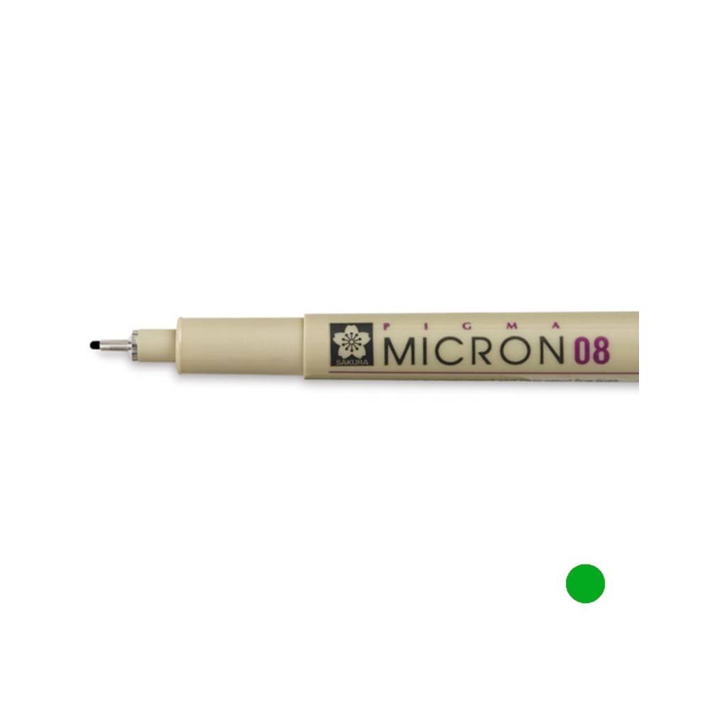Sakura Pigma Micron Fineliner Einzelstifte grün | MeinStift