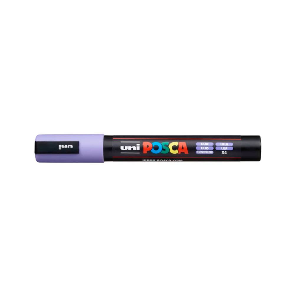 Uni Marqueur PC-5M Violet pointe ronde moyenne
