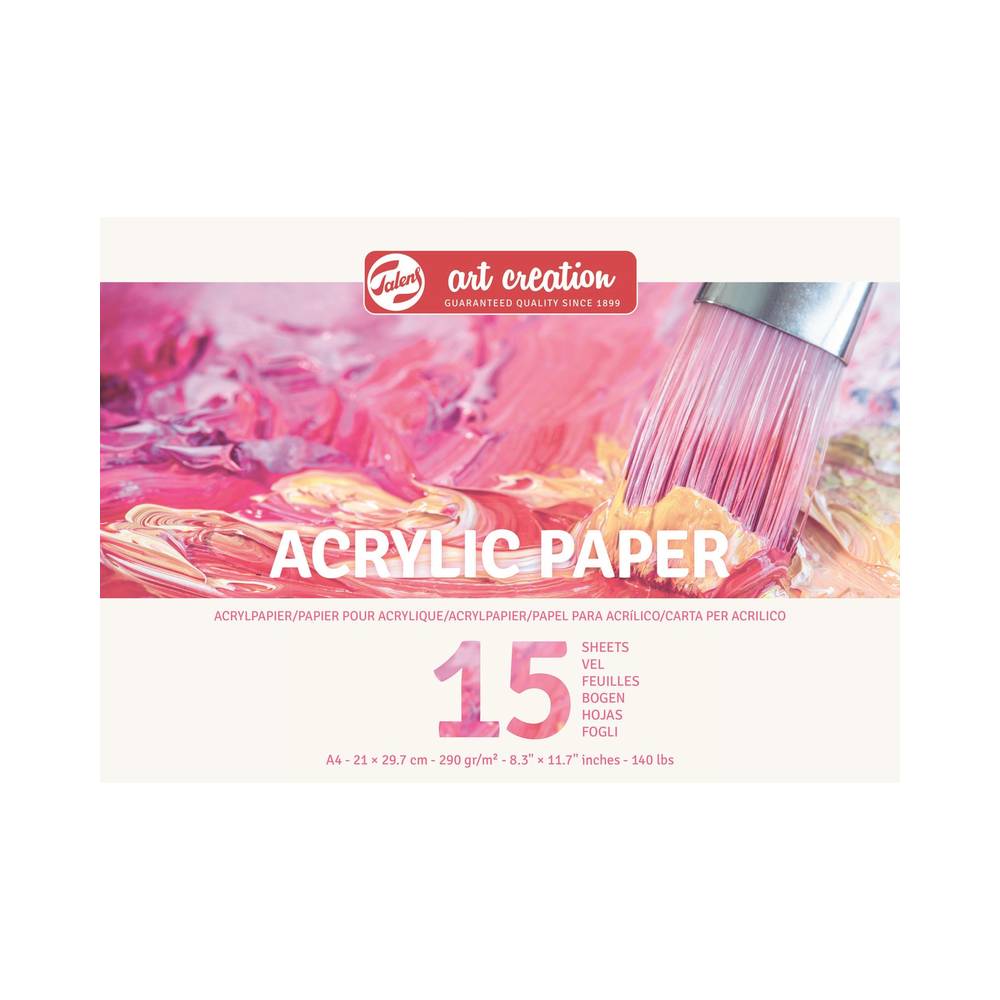 Talens - Art Creation Acrylpapier weiss A4
