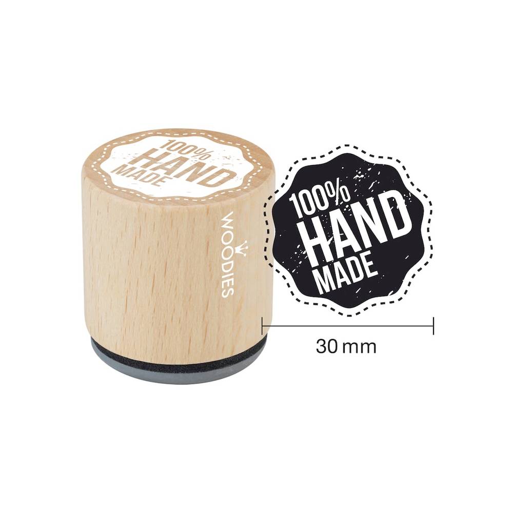 Woodies motif de tampon fait main