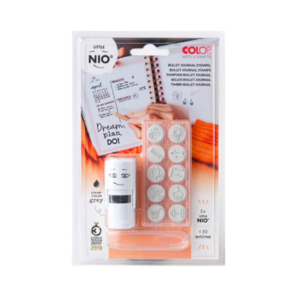 Colop - Set de tampons à motifs Little Nio pour Bullet Journal