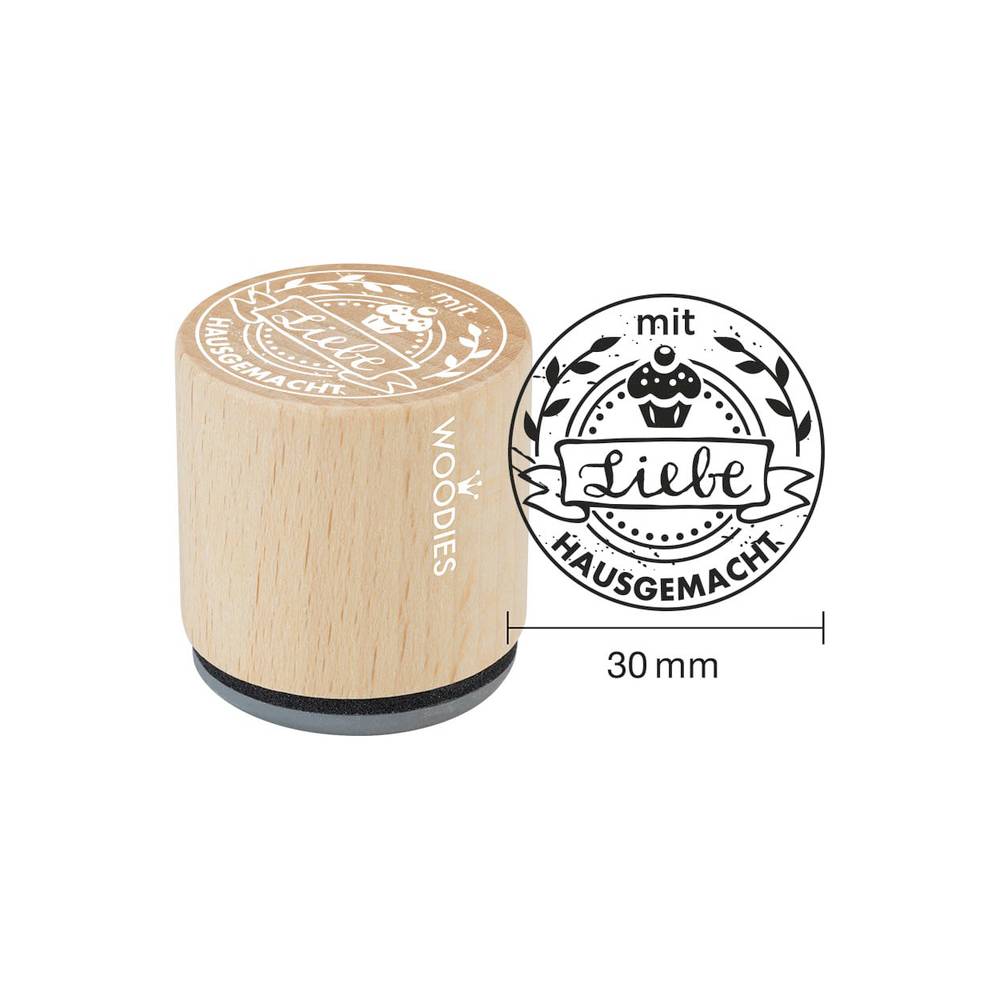 Woodies motif tampon fait main avec amour