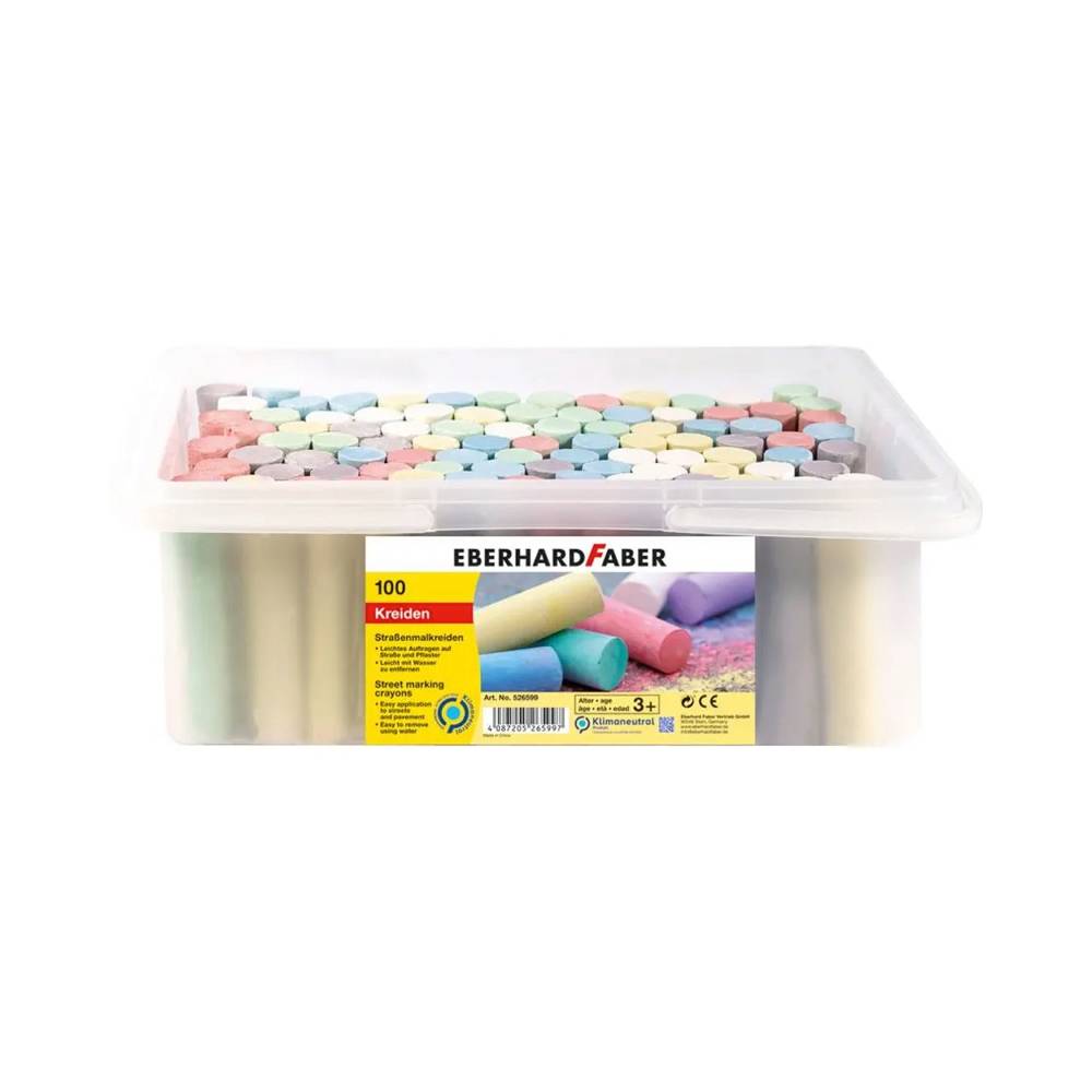 Eberhard Faber Strassenmalkreiden Eimer 100 Stück | MeinStift