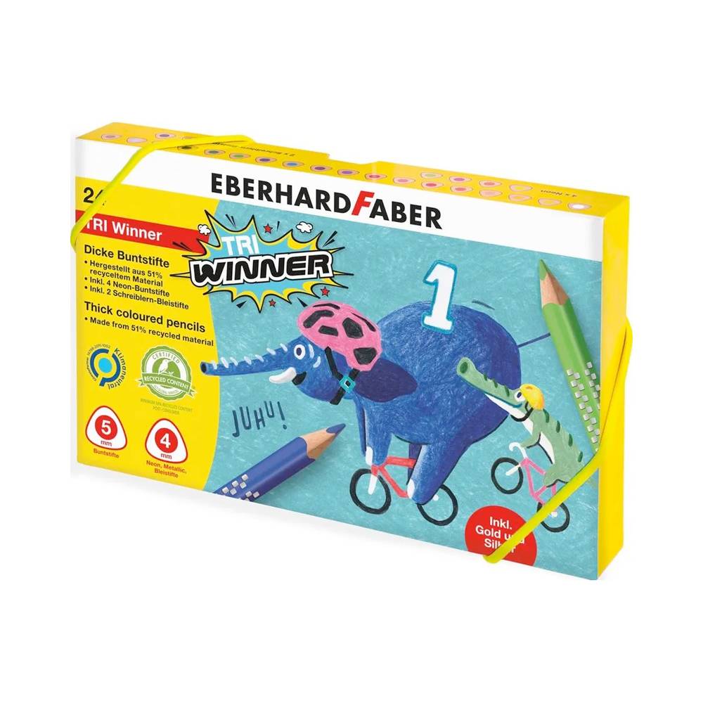 Eberhard Faber Winner Farbstift Jumbo 24er Set bunt | MeinStift