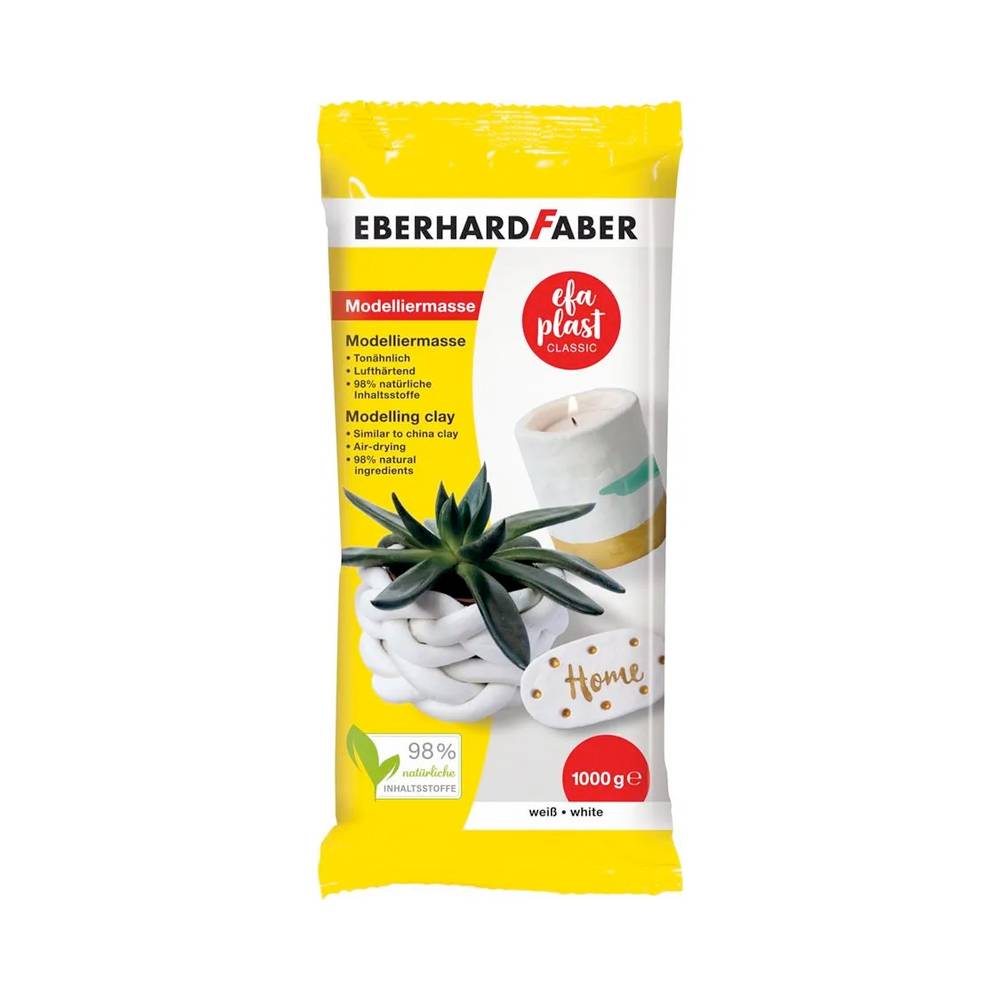 Pâte à modeler EFA Plast Classic blanc 1000g
