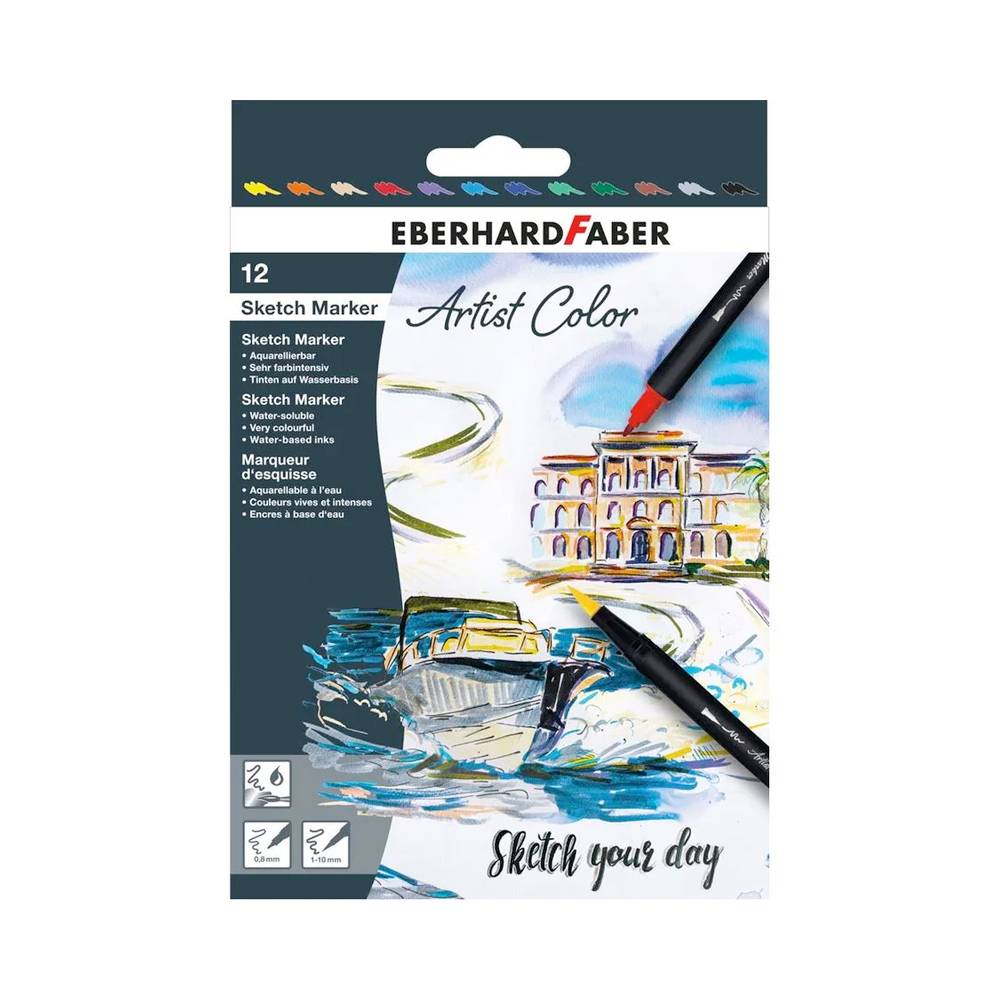 Eberhard Faber Artist Color Sketch Marker 12er Set | MeinStift