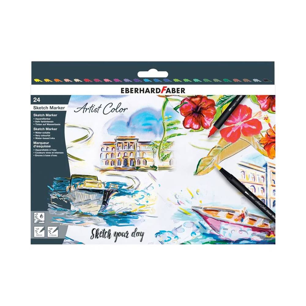 Eberhard Faber Artist Color Sketch Marker 24er Set | MeinStift