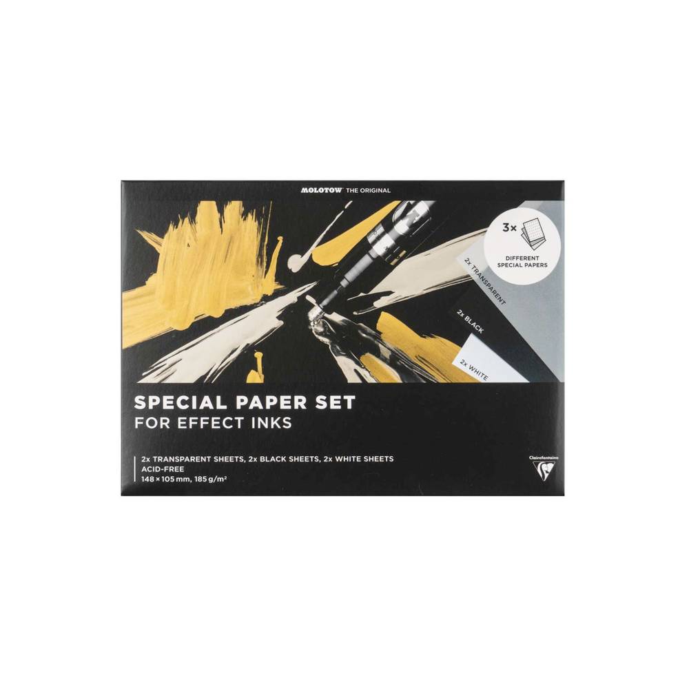 Molotow - Special Paper Set unterschiedliches Markerpapier A6 quer