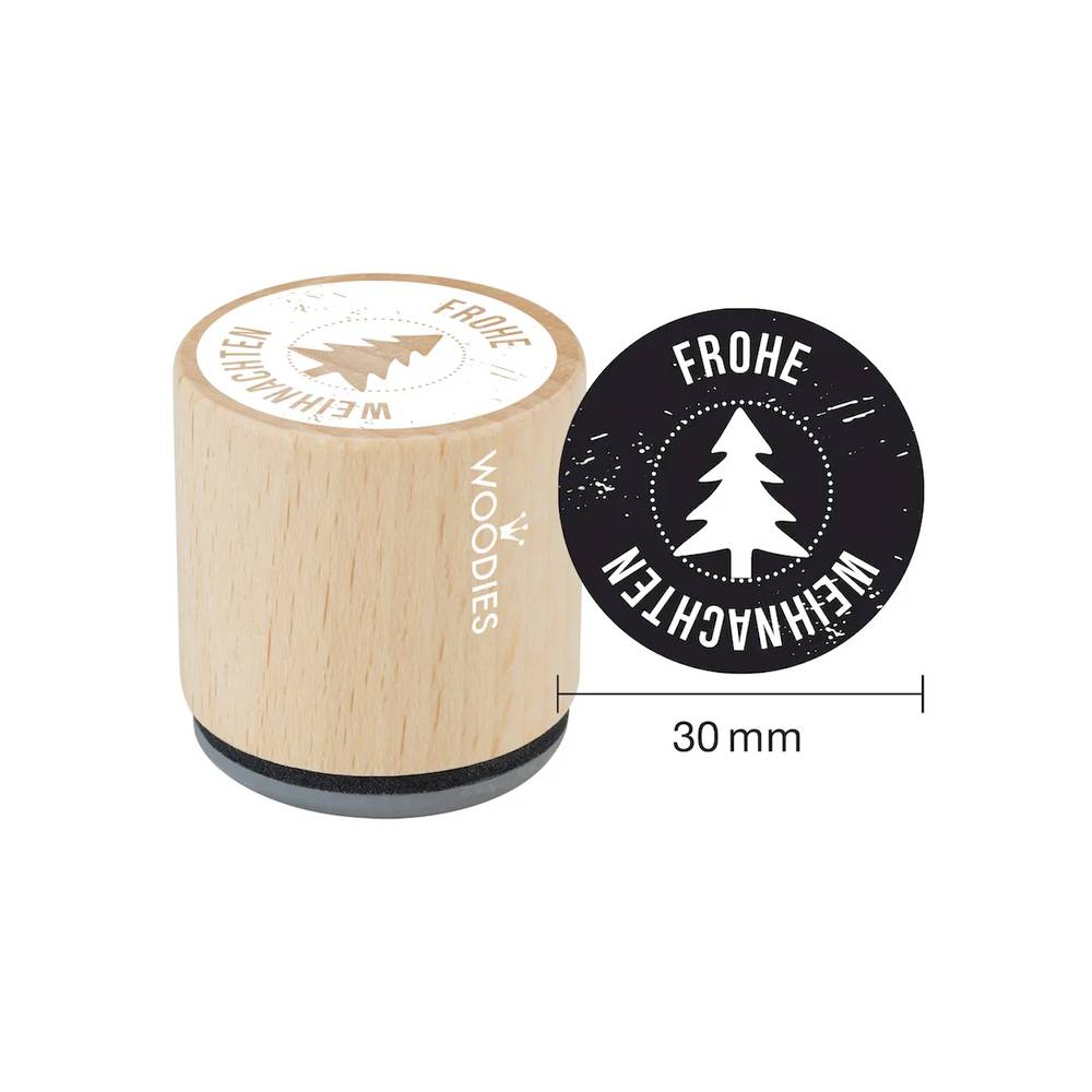 Woodies motif tampon Joyeux Noël