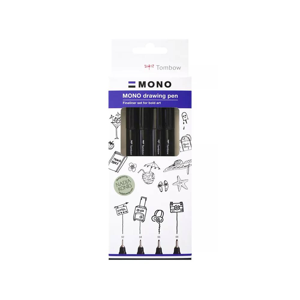 Tombow Mono DrawingPen Fineliner 4er Set Bold kaufen | MeinStift