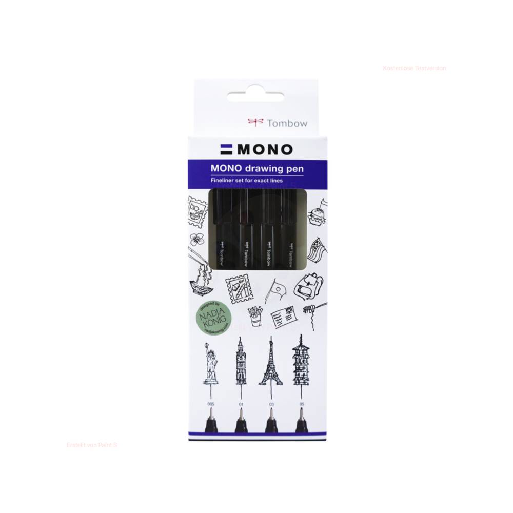 Tombow Mono DrawingPen Fineliner 4er Set Fine kaufen | MeinStift