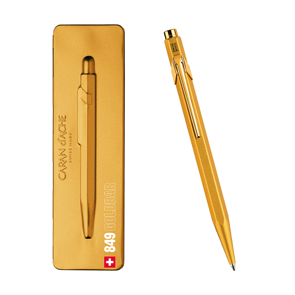 Caran d'Ache Kugelschreiber 849 GOLDBAR mit Etui | MeinStift