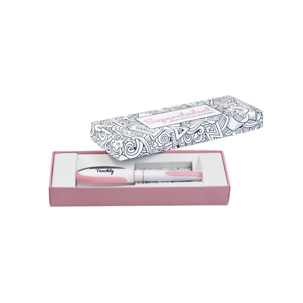 Superstudent stylo à bille rose avec 7 recharges