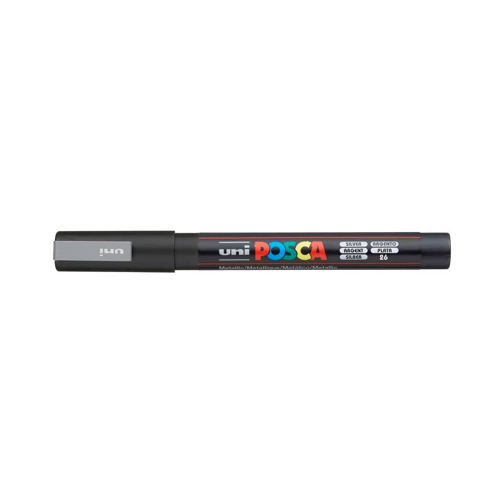 Uni Marker PC-3M argent fine pointe ronde