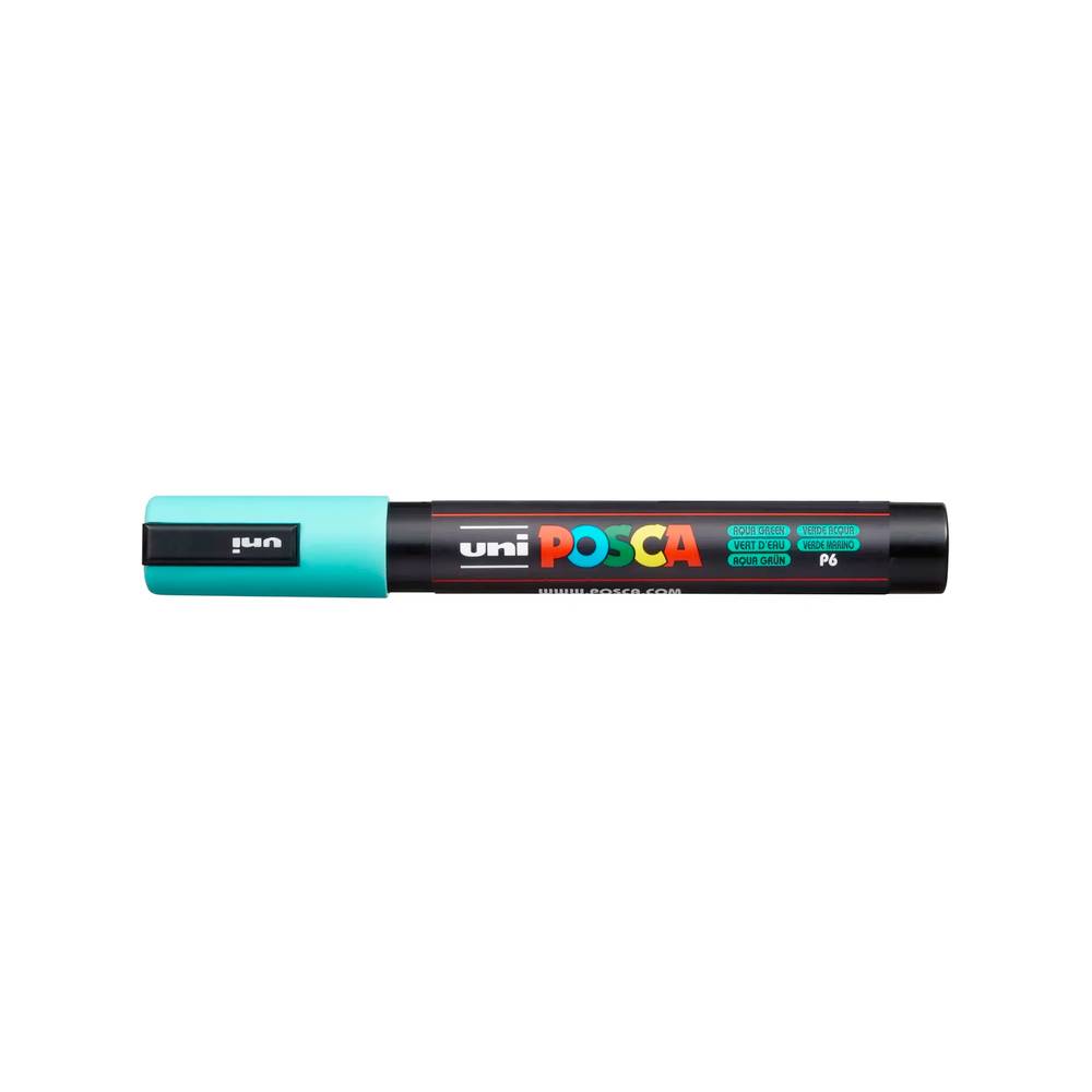 Uni Marker PC-5M Vert aquarelle pointe ronde moyenne