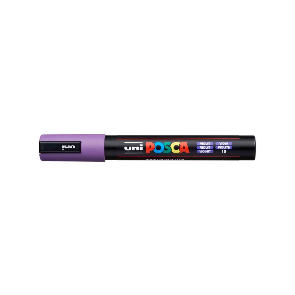 Uni Marker PC-5M Violet moyenne pointe ronde